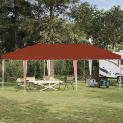 Namiot imprezowy rozkładany 575 x 290 x 245 cm terakota