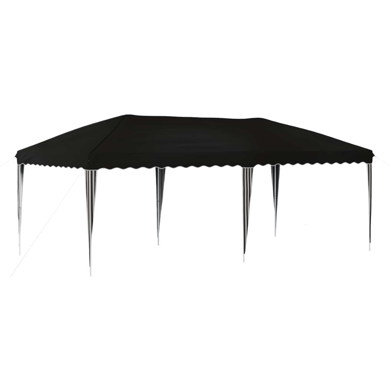 Namiot imprezowy rozkładany 575 x 290 x 245 cm Czarny