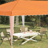 Namiot imprezowy rozkładany 575 x 290 x 245 cm pomarańczowy