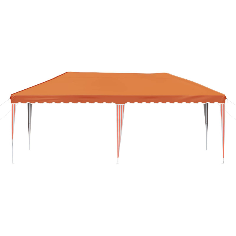 Namiot imprezowy rozkładany 575 x 290 x 245 cm pomarańczowy