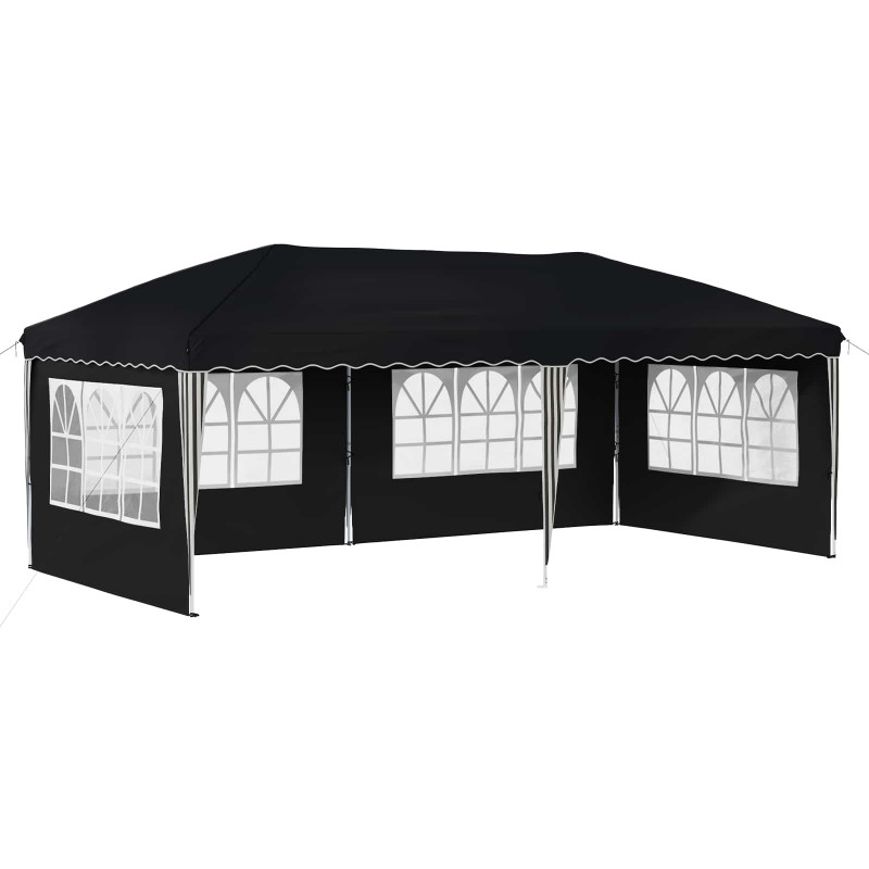 Namiot imprezowy rozkładany 575 x 289 x 245 cm antracytowy