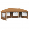 Namiot imprezowy rozkładany 575 x 289 x 245 cm Beżowy