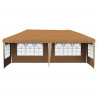 Namiot imprezowy rozkładany 575 x 289 x 245 cm Beżowy