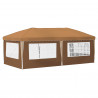 Namiot imprezowy rozkładany 575 x 289 x 245 cm Beżowy