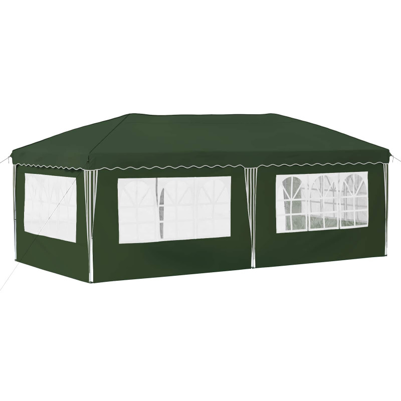 Namiot imprezowy rozkładany 575 x 289 x 245 cm zielony