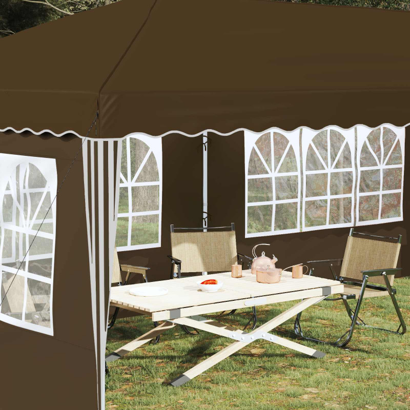 Namiot imprezowy rozkładany 575 x 289 x 245 cm Ciemnoszary