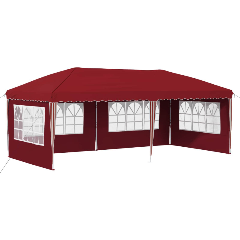 Namiot imprezowy rozkładany 575 x 289 x 245 cm bordowy