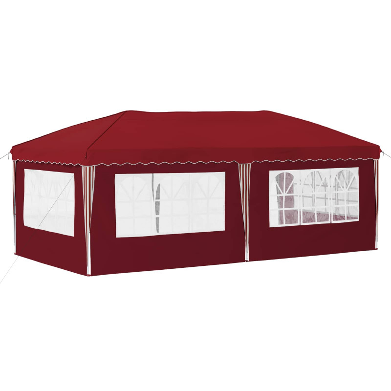 Namiot imprezowy rozkładany 575 x 289 x 245 cm bordowy