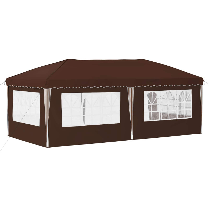 Namiot imprezowy rozkładany 575 x 289 x 245 cm brązowy