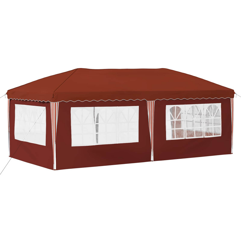 Namiot imprezowy rozkładany 575 x 289 x 245 cm terakota
