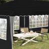 Namiot imprezowy rozkładany 575 x 289 x 245 cm Czarny