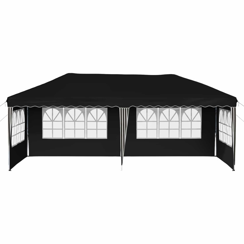 Namiot imprezowy rozkładany 575 x 289 x 245 cm Czarny