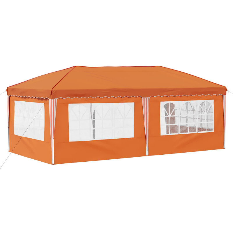 Namiot imprezowy rozkładany 575 x 289 x 245 cm pomarańczowy