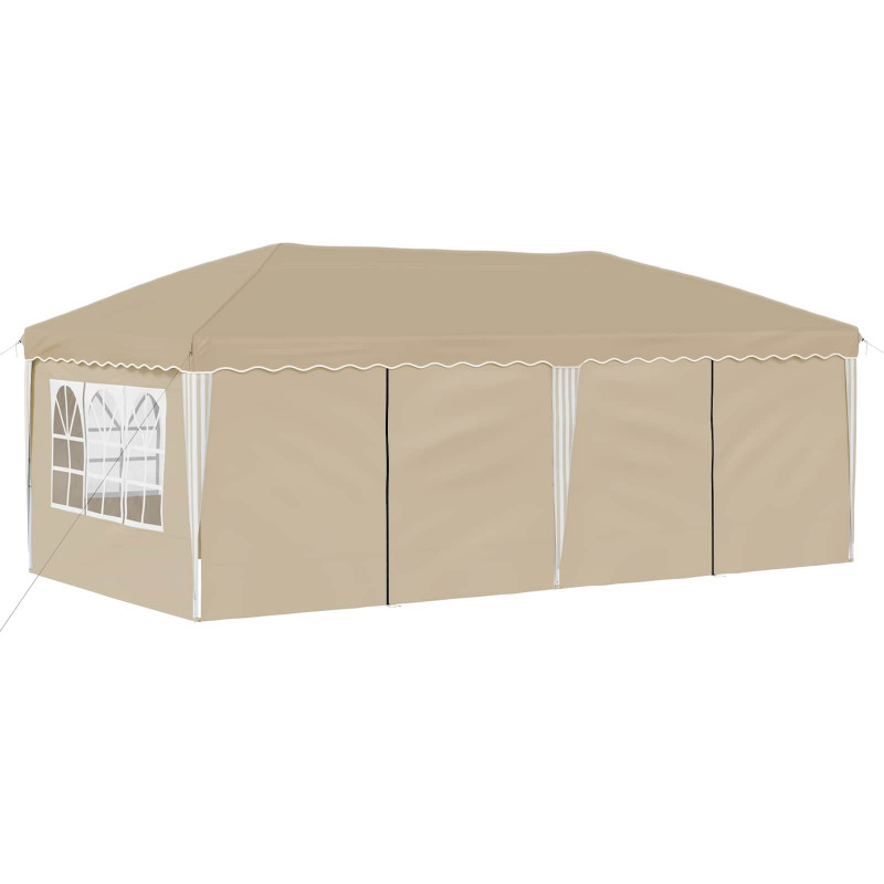Namiot imprezowy rozkładany 575 x 288 x 245 cm kremowy