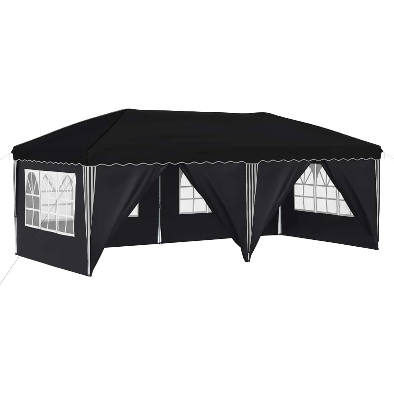 Namiot imprezowy rozkładany 575 x 288 x 245 cm antracytowy