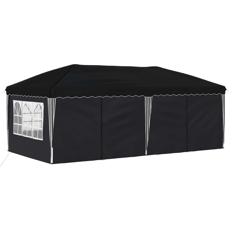 Namiot imprezowy rozkładany 575 x 288 x 245 cm antracytowy