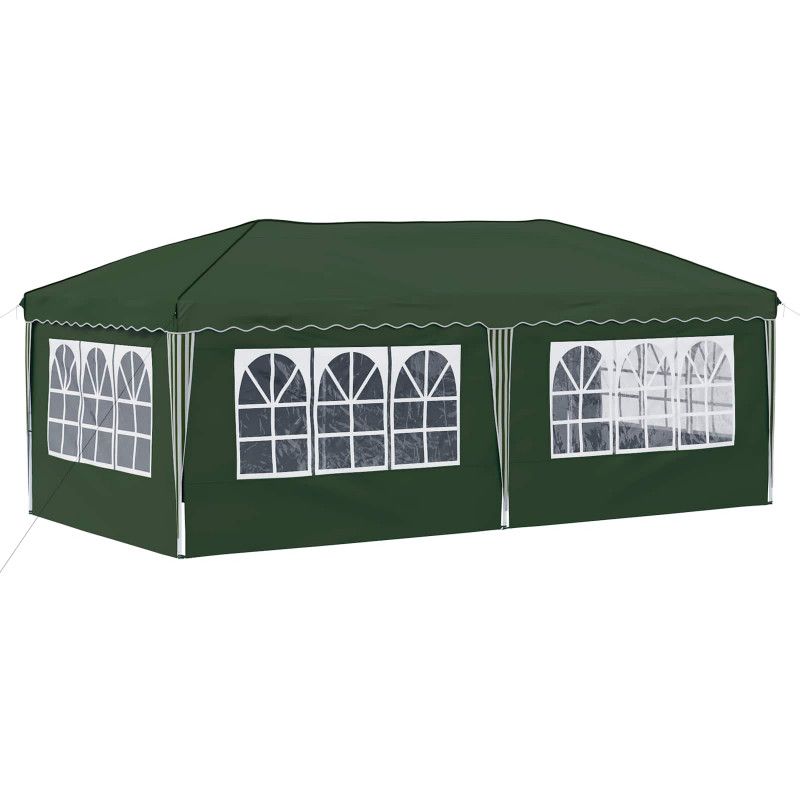 Namiot imprezowy rozkładany 575 x 288 x 245 cm zielony
