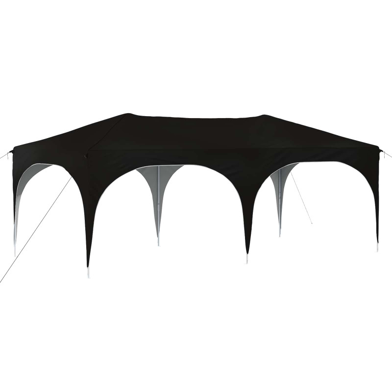 Namiot imprezowy rozkładany Czarny 575 x 288 x 245 cm