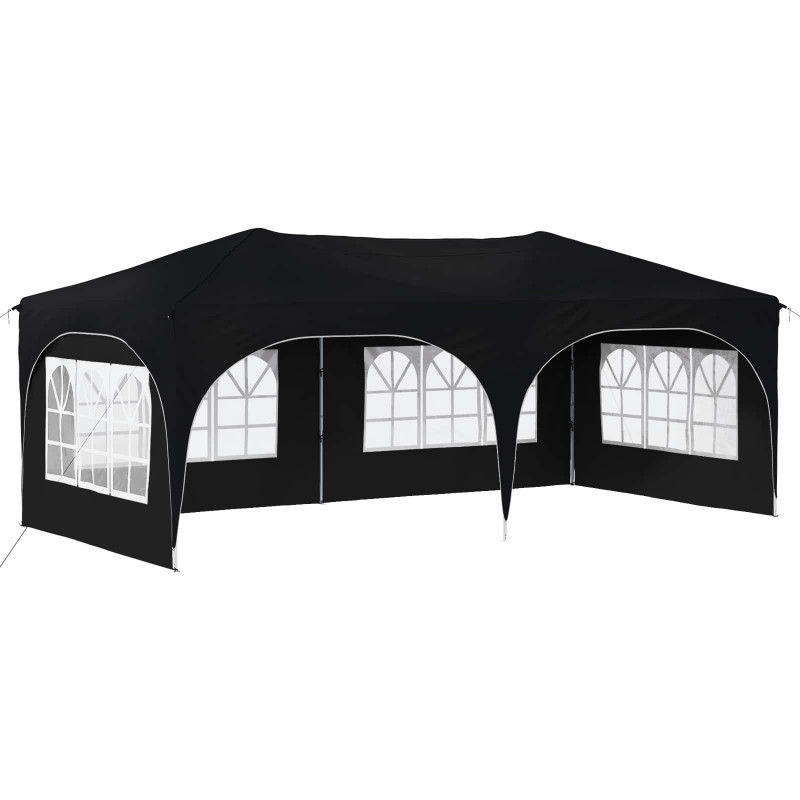 Namiot imprezowy rozkładany Antracyt 575 x 288 x 245 cm