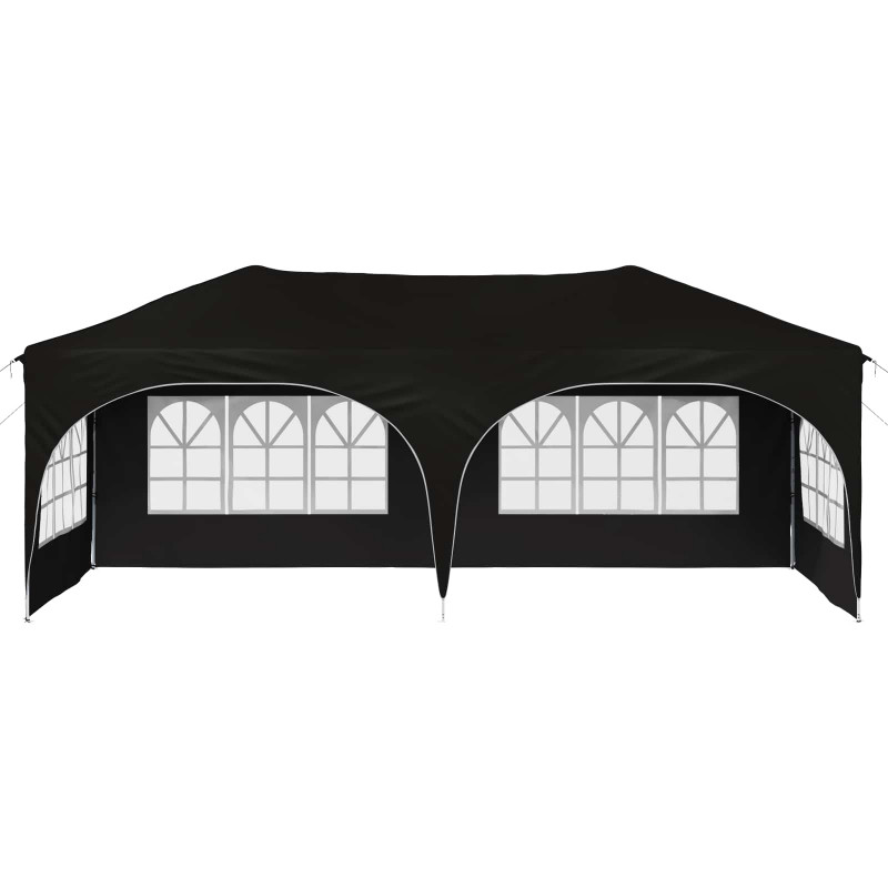 Namiot imprezowy rozkładany Czarny 575 x 288 x 245 cm