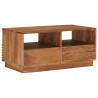 Stolik kawowy z szufladą Naturalny 85 x 45,5 x 40 cm