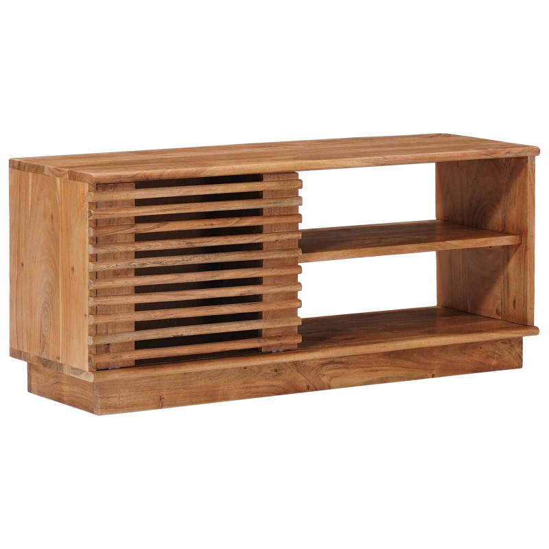 Szafka pod telewizor z drzwiami Naturalny 90 x 30 x 40 cm