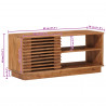 Szafka pod telewizor z drzwiami Naturalny 90 x 30 x 40 cm