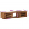 Szafka pod telewizor z drzwiami Naturalny 105 x 30 x 22,5 cm