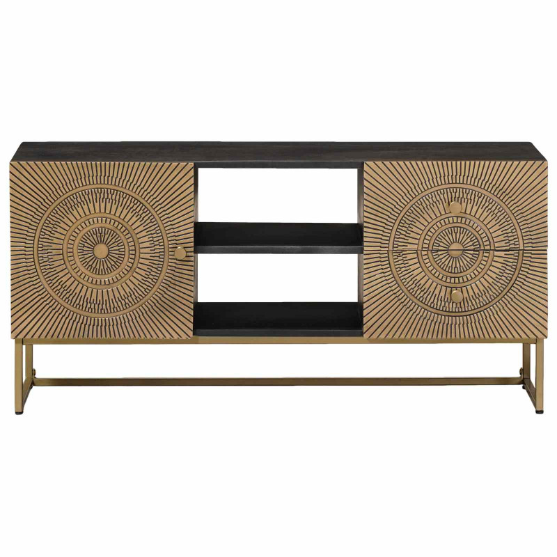 Szafka pod telewizor z szufladą Mosiądz 105 x 30 x 50 cm