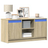 Szafka pod TV z LED, dąb sonoma, 100x34x50 cm