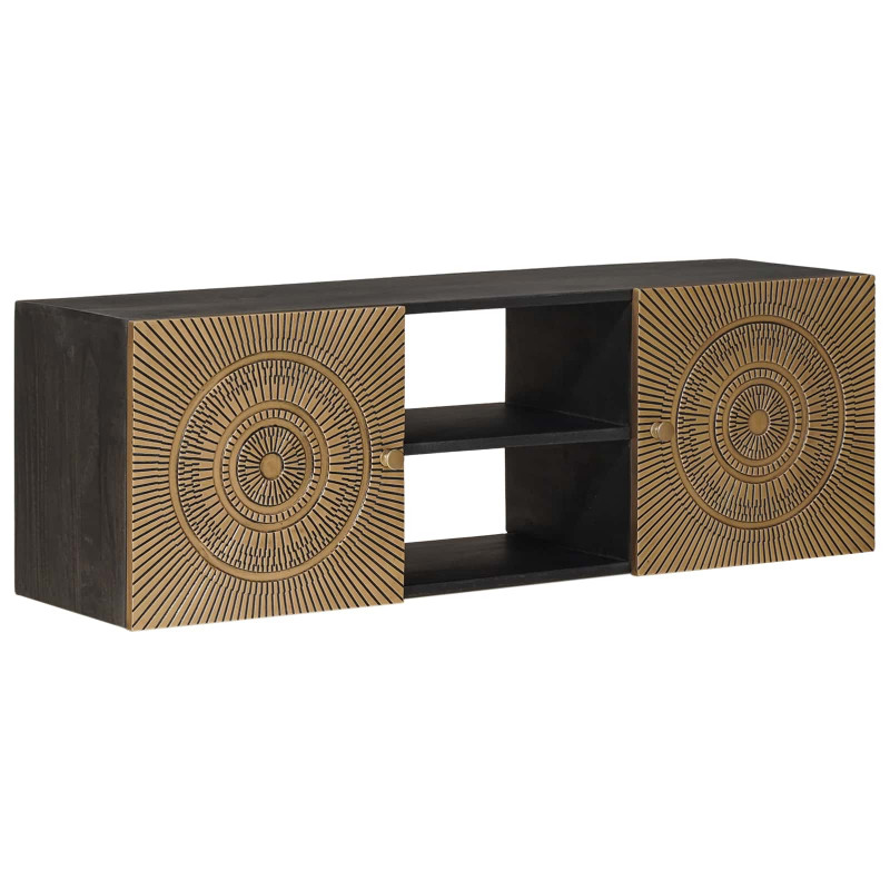 Szafka pod telewizor z półką Mosiądz 105 x 30 x 35 cm