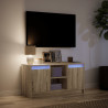 Szafka pod TV z LED, dąb sonoma, 100x34x50 cm