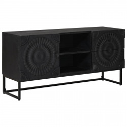 Szafka pod telewizor z szufladą z półką Czarny 105 x 30 x 54 cm