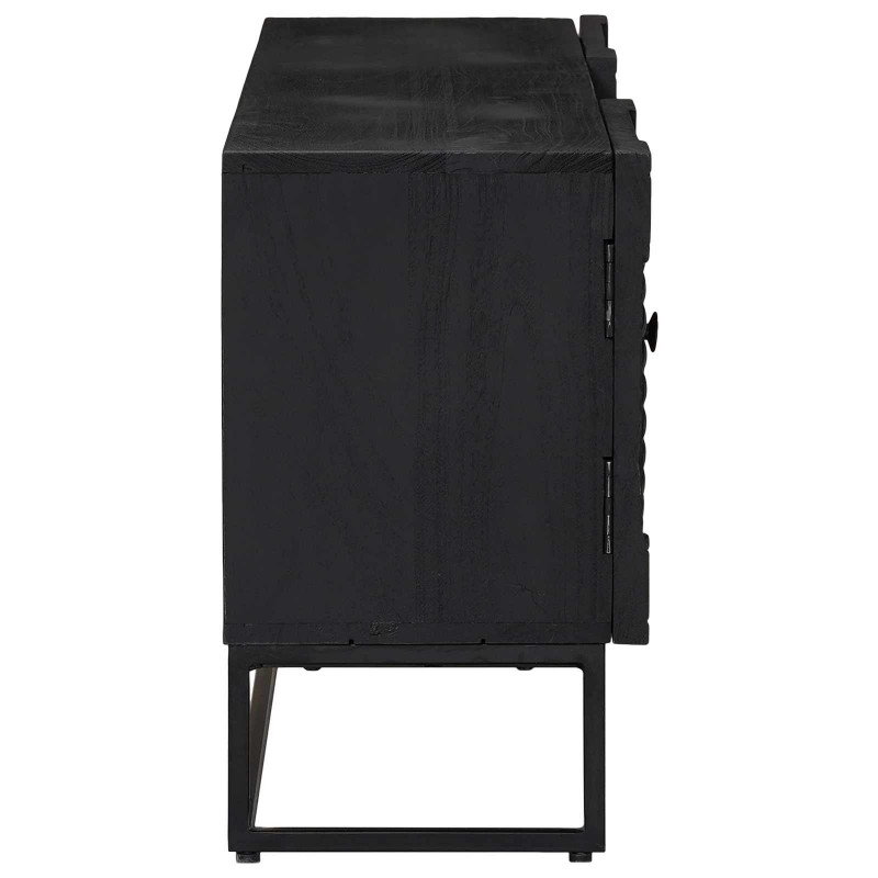 Szafka pod telewizor z szufladą z półką Czarny 105 x 30 x 54 cm