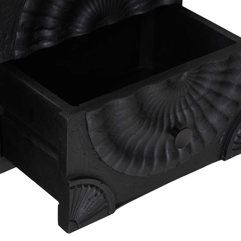 Szafka pod telewizor z szufladą z półką Czarny 105 x 30 x 54 cm