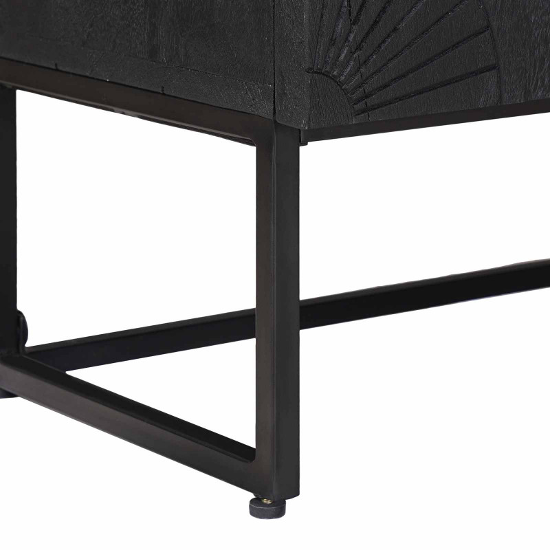 Szafka pod telewizor z szufladą z półką Czarny 105 x 30 x 54 cm
