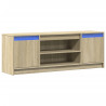 Szafka pod TV z LED, dąb sonoma, 139,5x34x50 cm
