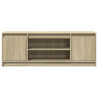 Szafka pod TV z LED, dąb sonoma, 139,5x34x50 cm