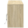 Szafka pod TV z LED, dąb sonoma, 139,5x34x50 cm