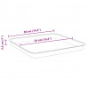 Kwadratowa Taca na Kwiaty 6 pcs Czarny 36 x 36 x 2.5 cm