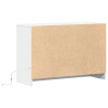 Szafka TV z LED, biała, 91x34x61 cm, materiał drewnopochodny