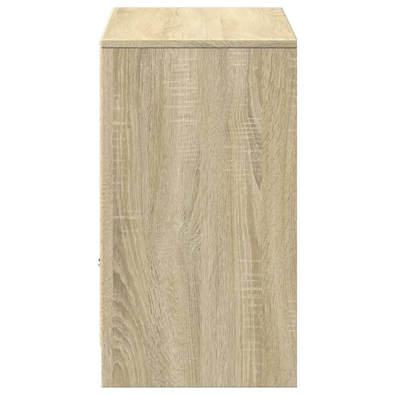 Szafka TV z LED, dąb sonoma, 91x34x61 cm