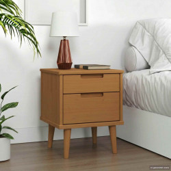 Szafka Nocna Karmel 40 x 35 x 48 cm Lite drewno sosnowe