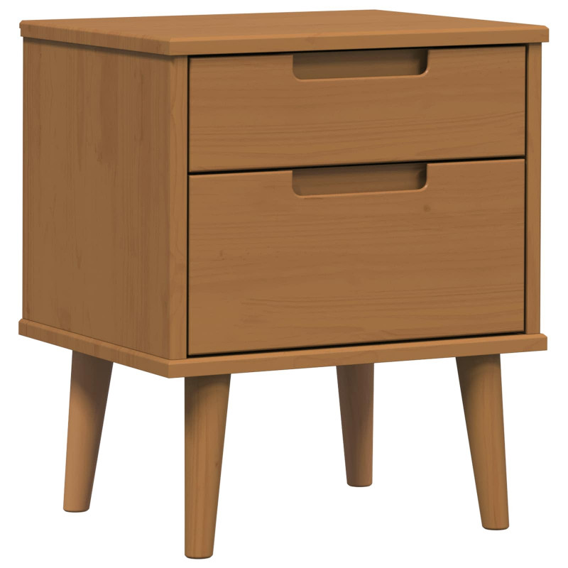 Szafka Nocna Karmel 40 x 35 x 48 cm Lite drewno sosnowe