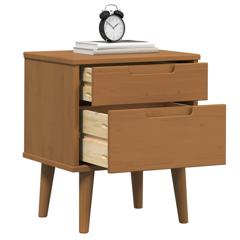 Szafka Nocna Karmel 40 x 35 x 48 cm Lite drewno sosnowe