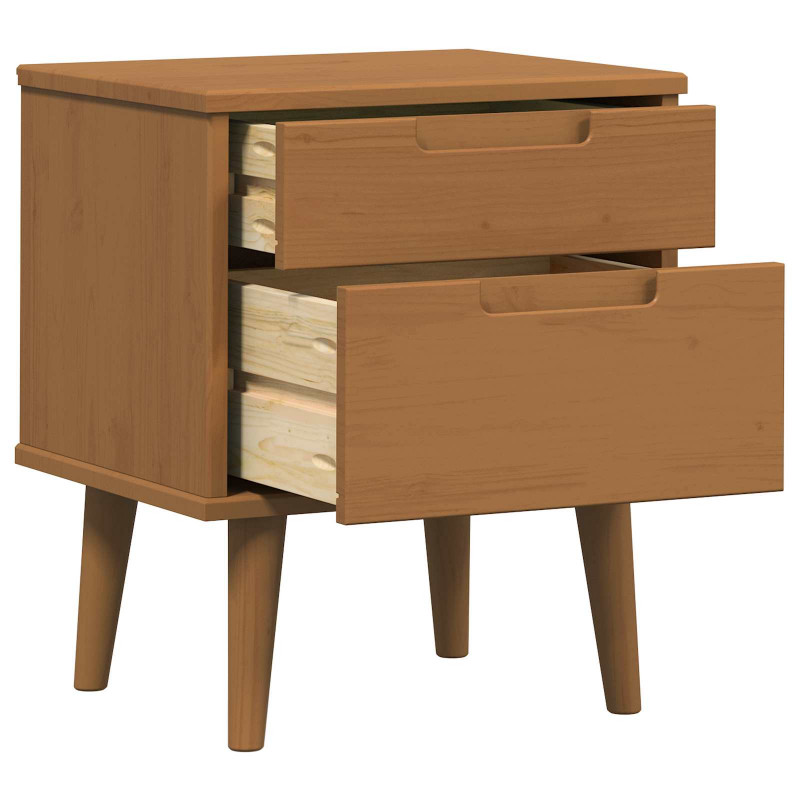 Szafka Nocna Karmel 40 x 35 x 48 cm Lite drewno sosnowe