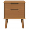 Szafka Nocna Karmel 40 x 35 x 48 cm Lite drewno sosnowe