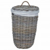 Kosz na pranie z pokrywą 2 pcs Kubu Szary Rattan Kubu