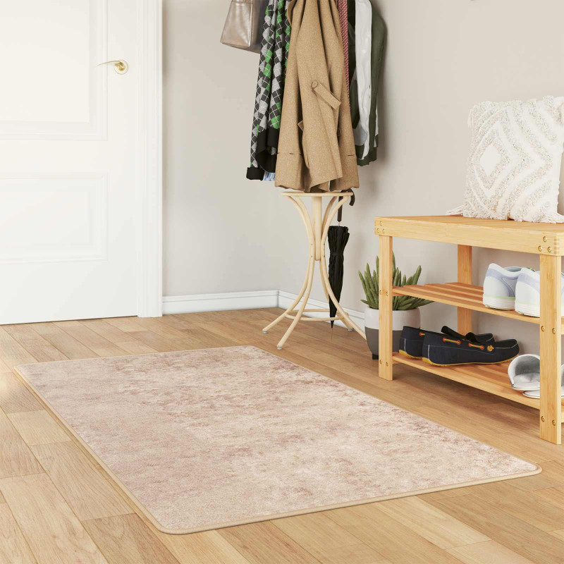 Chodnik dywanowy MARSA Beżowy 100 x 150 cm Poliester i PVC