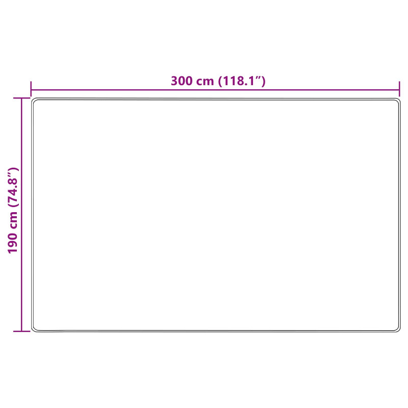 Chodnik dywanowy MARSA Beżowy 190 x 300 cm Poliester i PVC